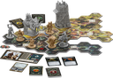 Le Seigneur des Anneaux - Voyages en Terre du Milieu : Guerre Ouverte - vue d'ensemble du cntenu du matériel du jeu mis en place pour une partie en cours