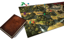 Les aventures de Robin des Bois - vue d'ensemble d'une partie du matériel du jeu