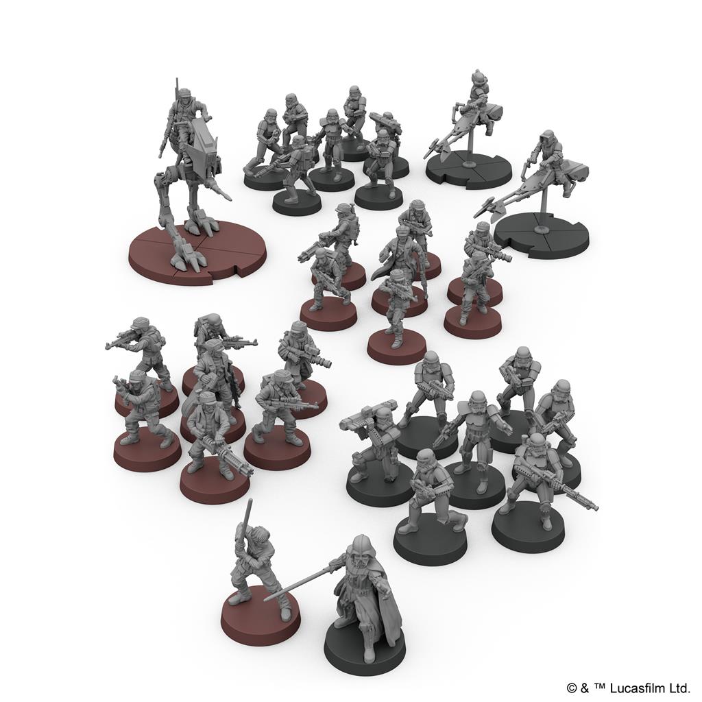 Star Wars : Légion - Contenu du matériel du jeu (figurines)