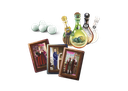 Potion Explosion : le 5ieme ingrédient - vue d'ensemble du matériel de jeu
