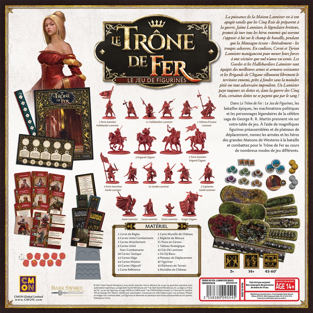 Contenu du jeu TdFJdF : Lannister (Base) [L16] (2)