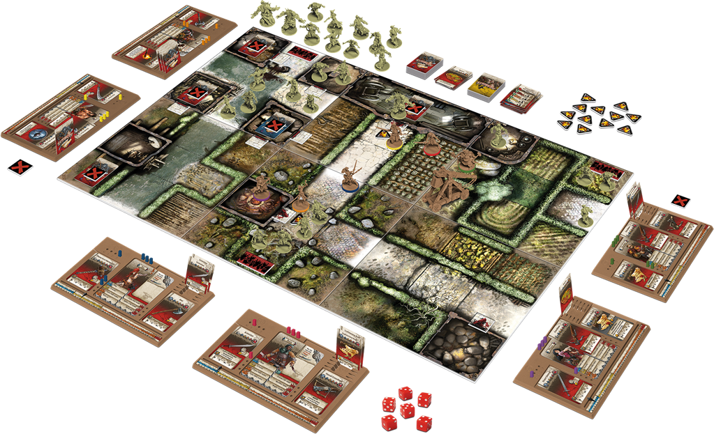 Contenu du jeu Zombicide Black Plague : Green Horde (Saison 2) (2)