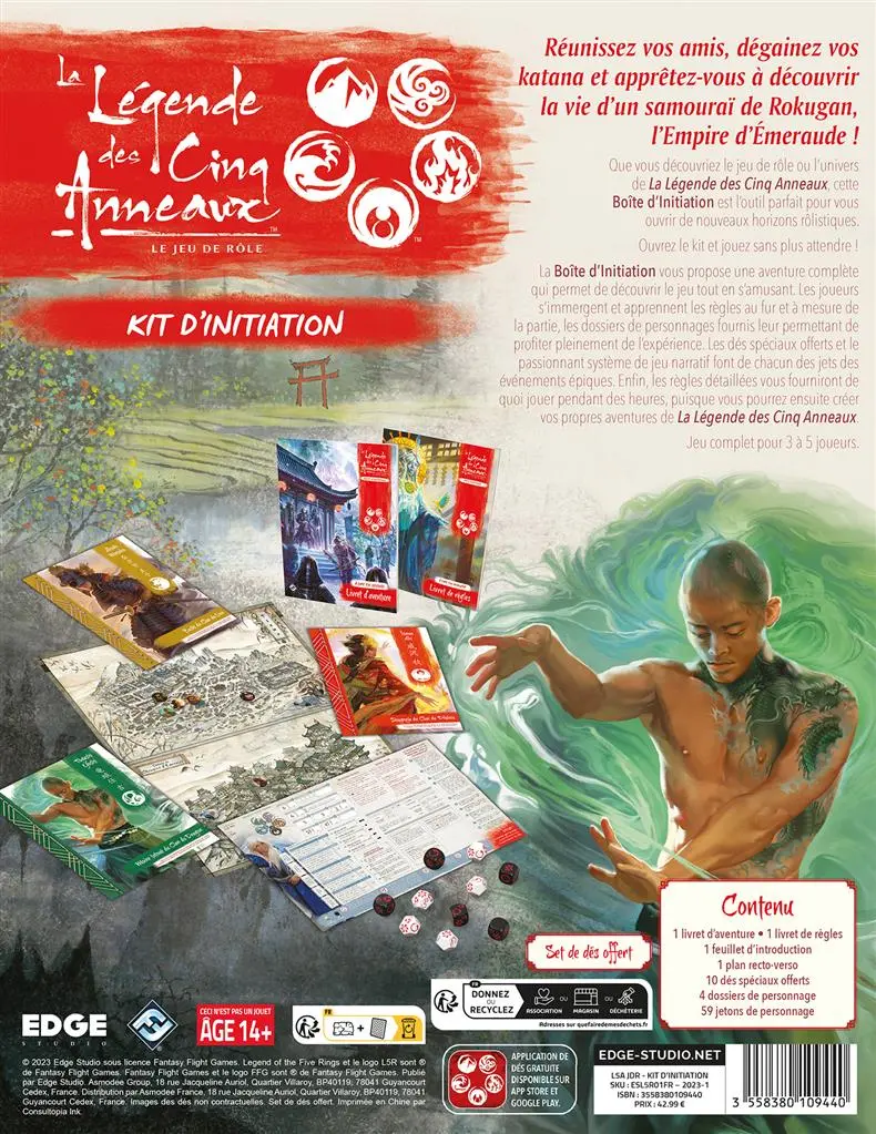 La Legende des 5 Anneaux - Kit d'Initiation Verso.webp