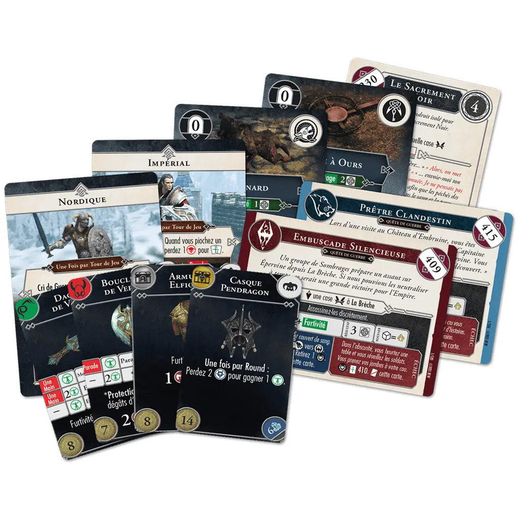 Skyrim - The Elder Scrolls V - Le Jeu d'Aventures Cartes.webp