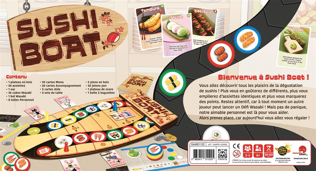 Contenu du jeu Sushi Boat (4)
