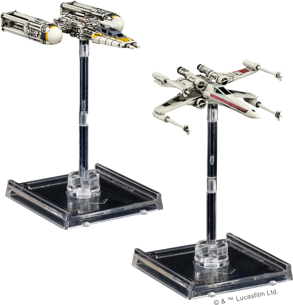 Contenu du jeu X-Wing 2.0 : Alliance Rebelle - Escadron (Base) (2)