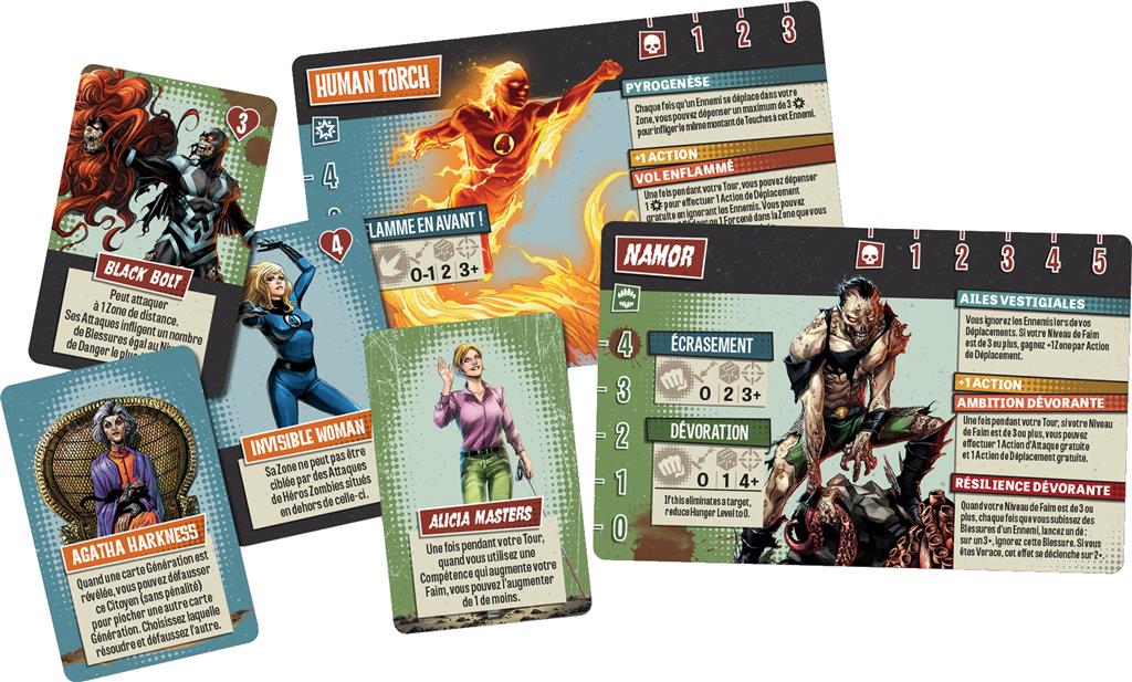 Contenu du jeu Marvel Zombies : Fantastic 4 : Under Siege (2)