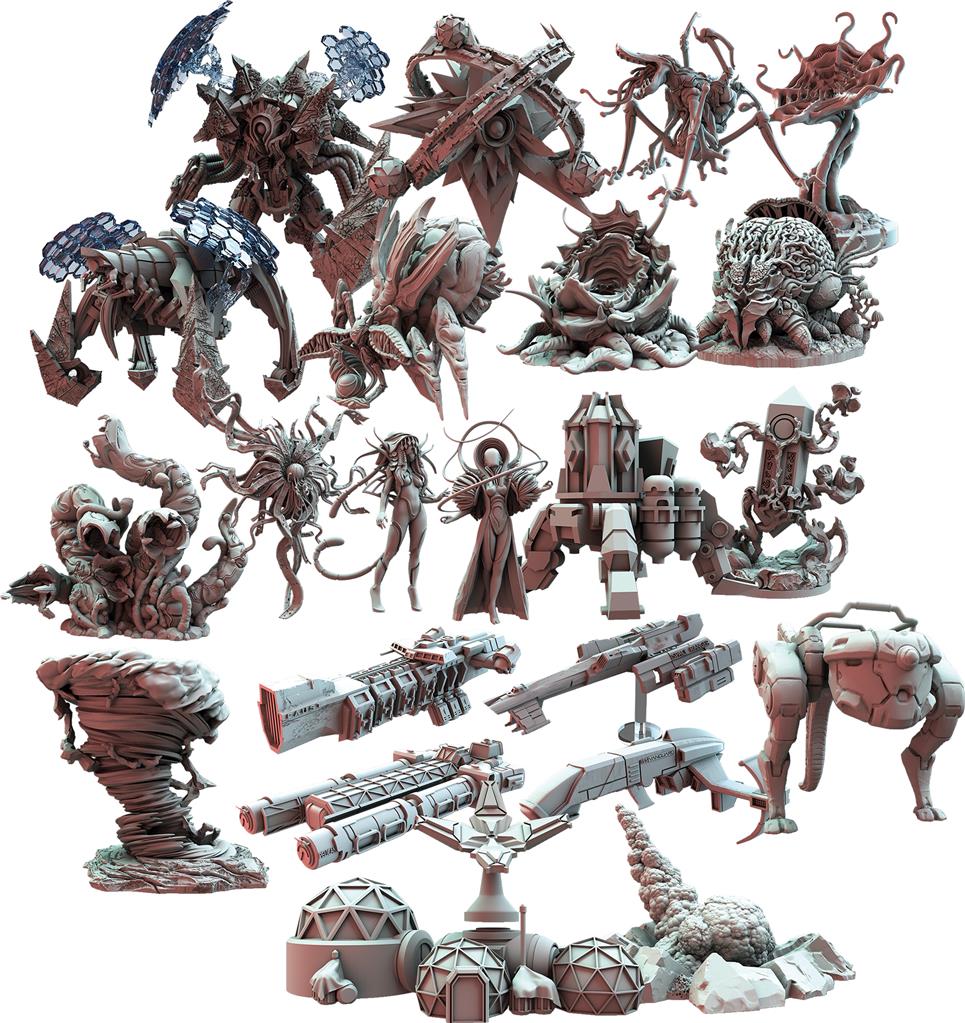 Contenu du jeu ISSV : Close Encounters Miniatures (Ext.) EN (3)