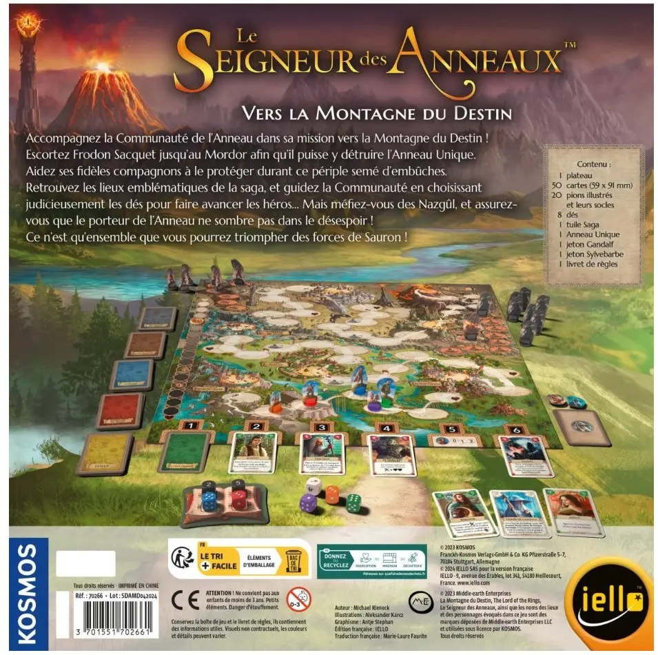 Le Seigneur des Anneaux Vers la Montagne du destin Verso.webp