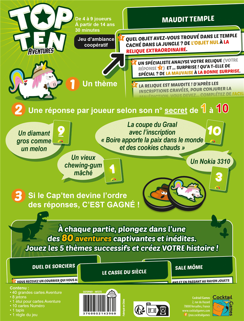 Top Ten - Aventures