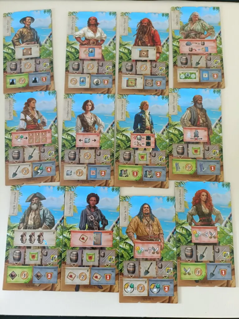 Pirates de Maracaibo Ext Commandants Personnages.webp