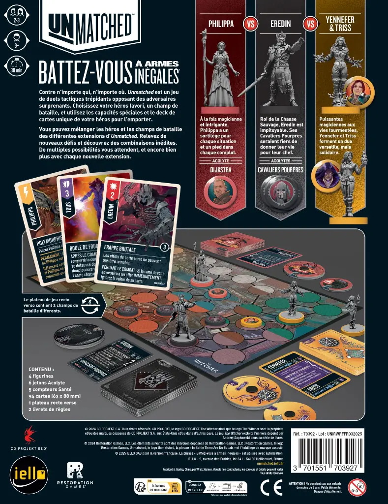 Unmatched The Witcher La chute des Royaumes Verso.webp