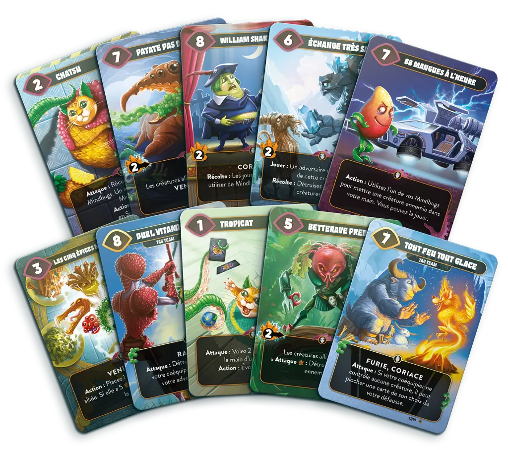 Mindbug Bataille de Fruits Promo Pack Cartes.webp