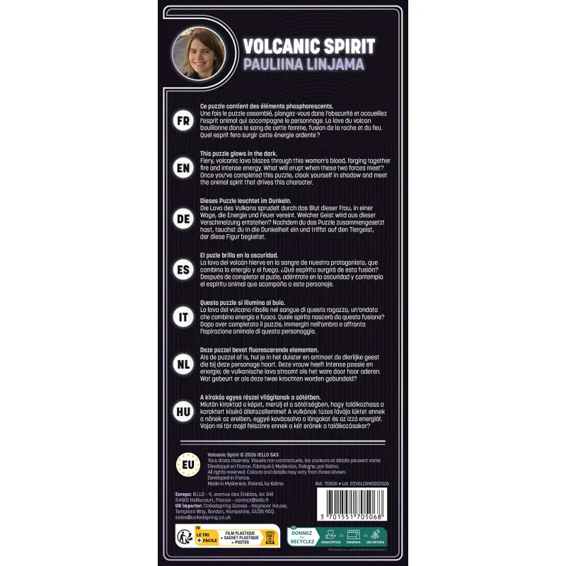 Puzzle phospho 1000 Volcanic SPirit Verso.webp