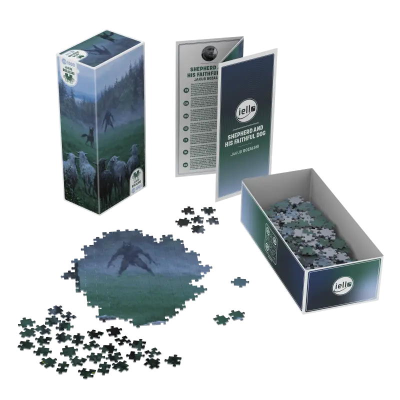 Puzzle Jakub Rozalski Moutons (1000) Extrait.webp