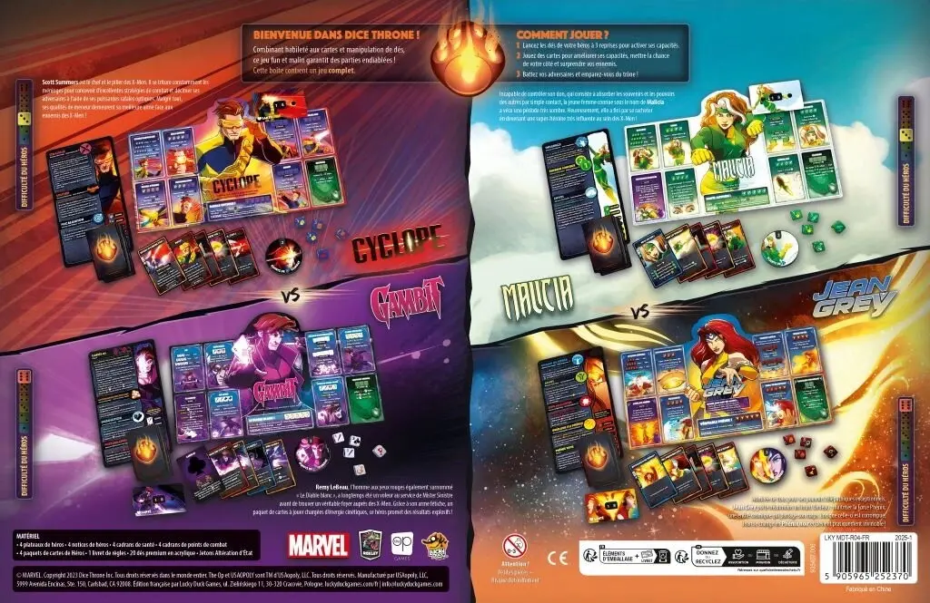 DICE THRONE MARVEL - CYCLOPE, GAMBIT, MALICIA, JEAN GREY Verso.webp