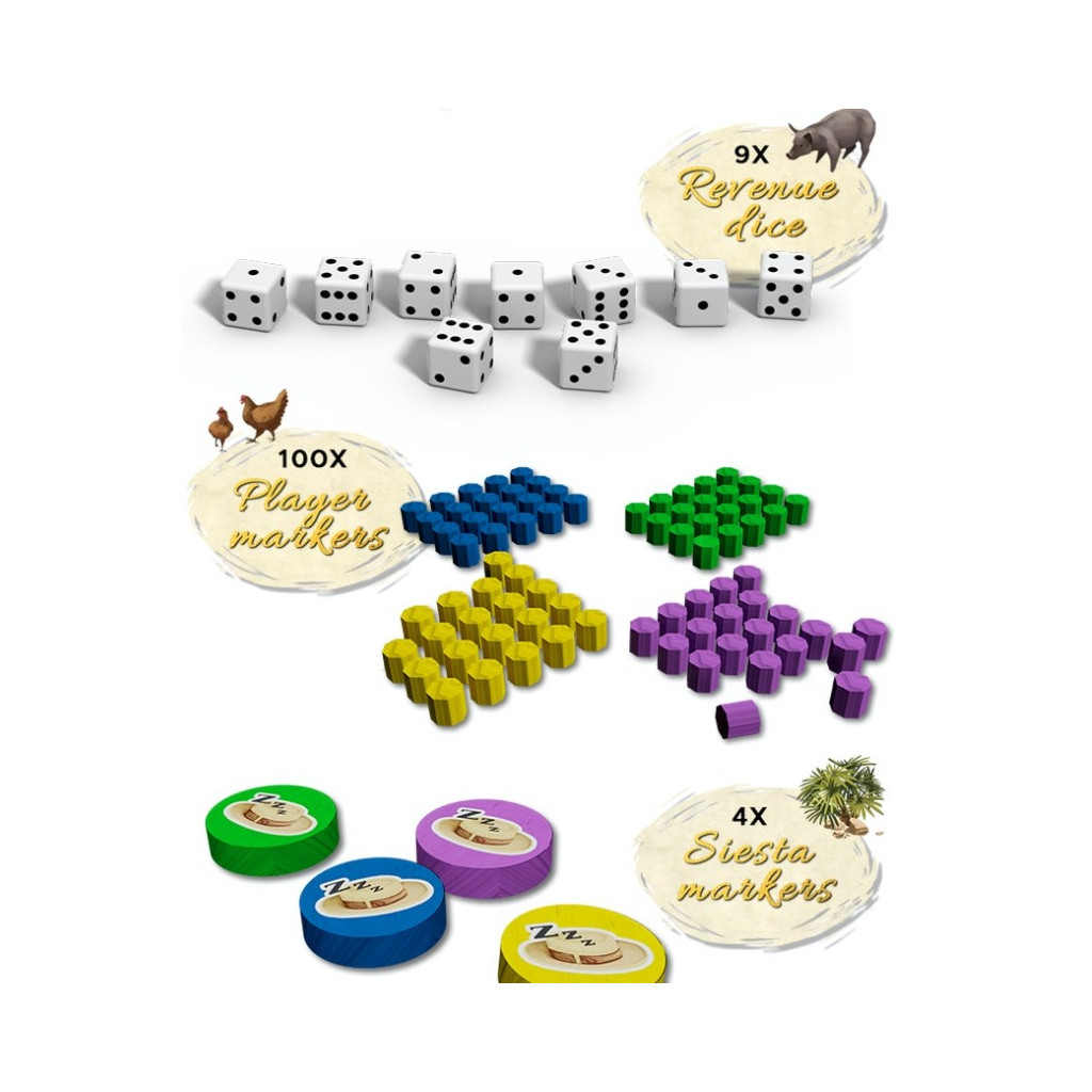 La Granja Deluxe Master Set materiel jetons et dés.jpg
