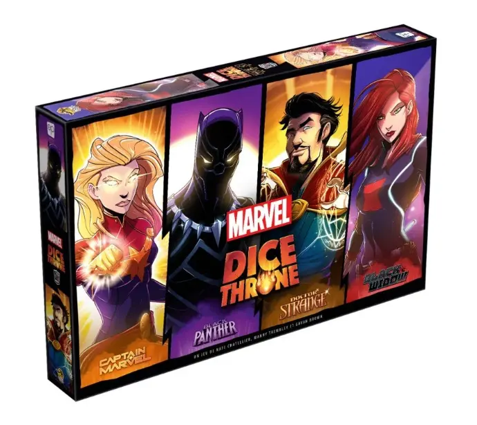Dice Throne - Marvel : Captain Marvel, Black Panther, Dr Strange, Black Widow
