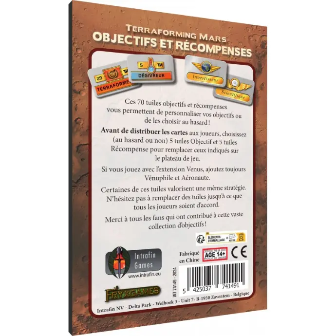 Terraforming Mars - Ext. Objectifs et Récompenses 