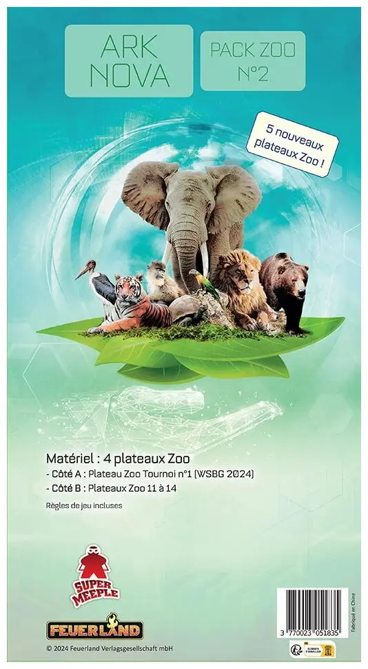 Ark Nova - Ext. Plateaux Zoo (Pack n°2)