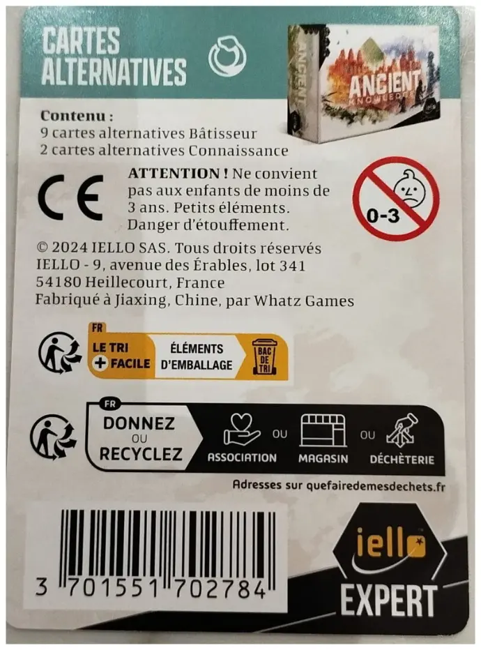 Ancient Knowledge - Cartes Alternatives