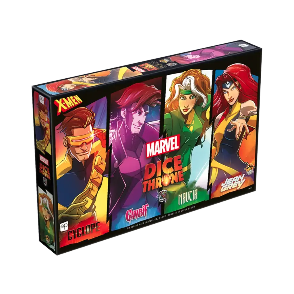 Dice Throne - Marvel : Cyclope, Gambit, Malicia, Jean grey