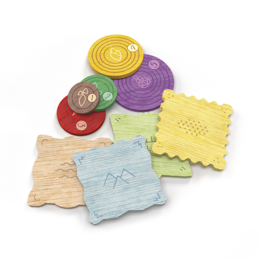 Tiwanaku Deluxe Jetons en Bois