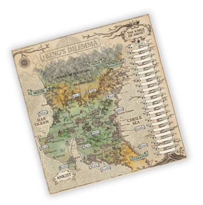 Le Dilemme du Roi - Carte du Royaume d'Anclisse