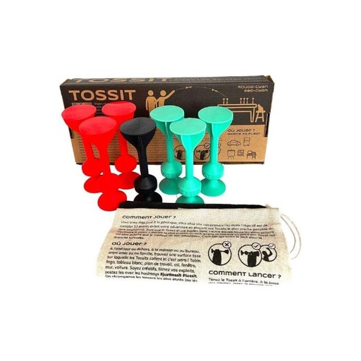[001056] Tossit - Rouge/Cyan