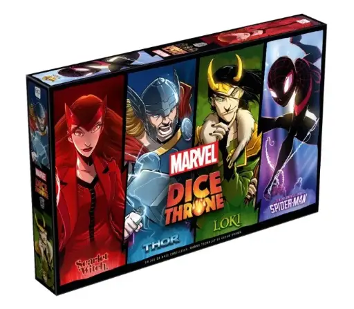 Dice Throne - Marvel : Scarlet Witch, Thor, Loki, Spiderman