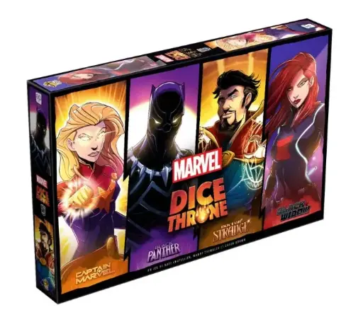 Dice Throne - Marvel : Captain Marvel, Black Panther, Dr Strange, Black Widow