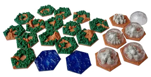 Terraforming Mars - Tuiles 3D pour Amazonis