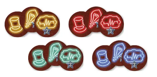 Nucleum - mini Ext. Jetons Néons